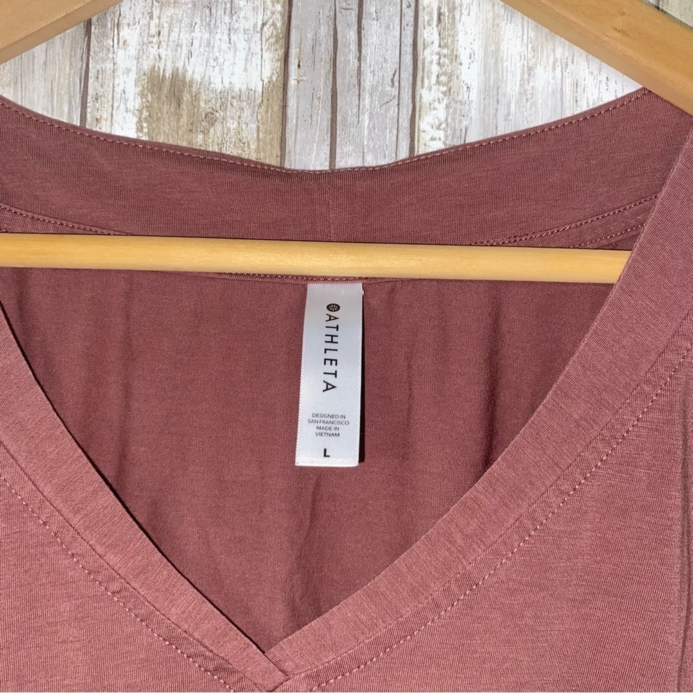 Athleta Dusty Red Workout Tank - Picture 4 of 4